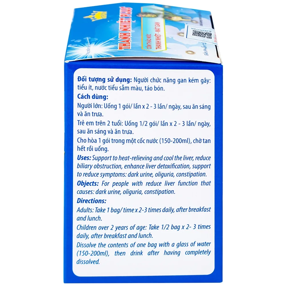 Hình ảnh Cốm thảo mộc Thanh Nhiệt Plus Kingphar thanh nhiệt, mát gan (6 gói x 7g)