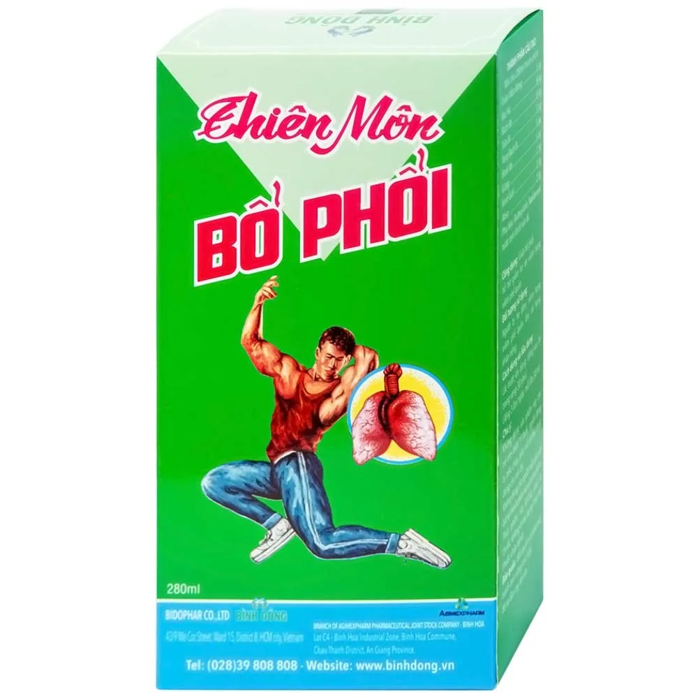 Hình ảnh Dung dịch Thiên Môn Bổ Phổi Bình Đông giúp giảm ho, bổ phổi (280ml)