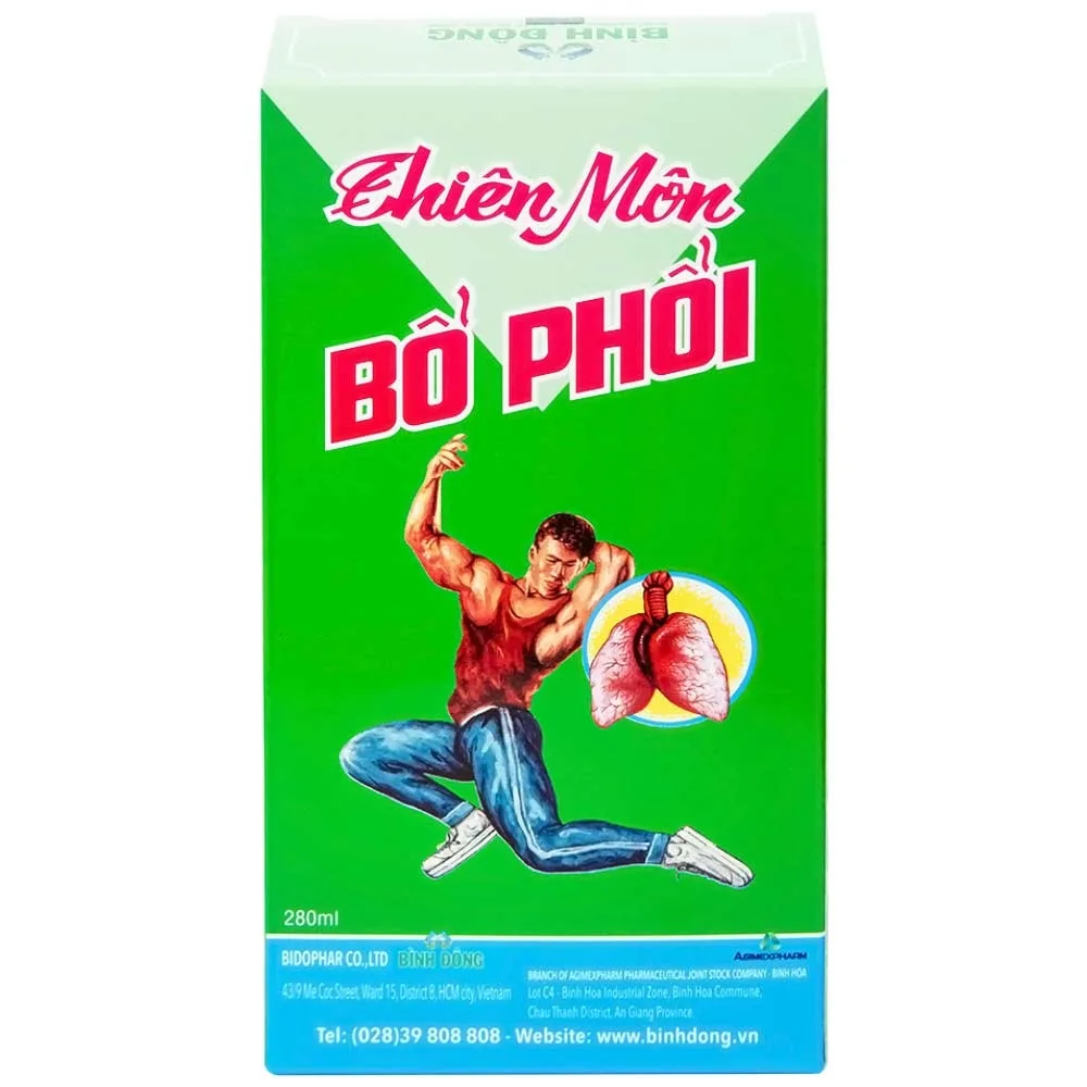 Hình ảnh Dung dịch Thiên Môn Bổ Phổi Bình Đông giúp giảm ho, bổ phổi (280ml)