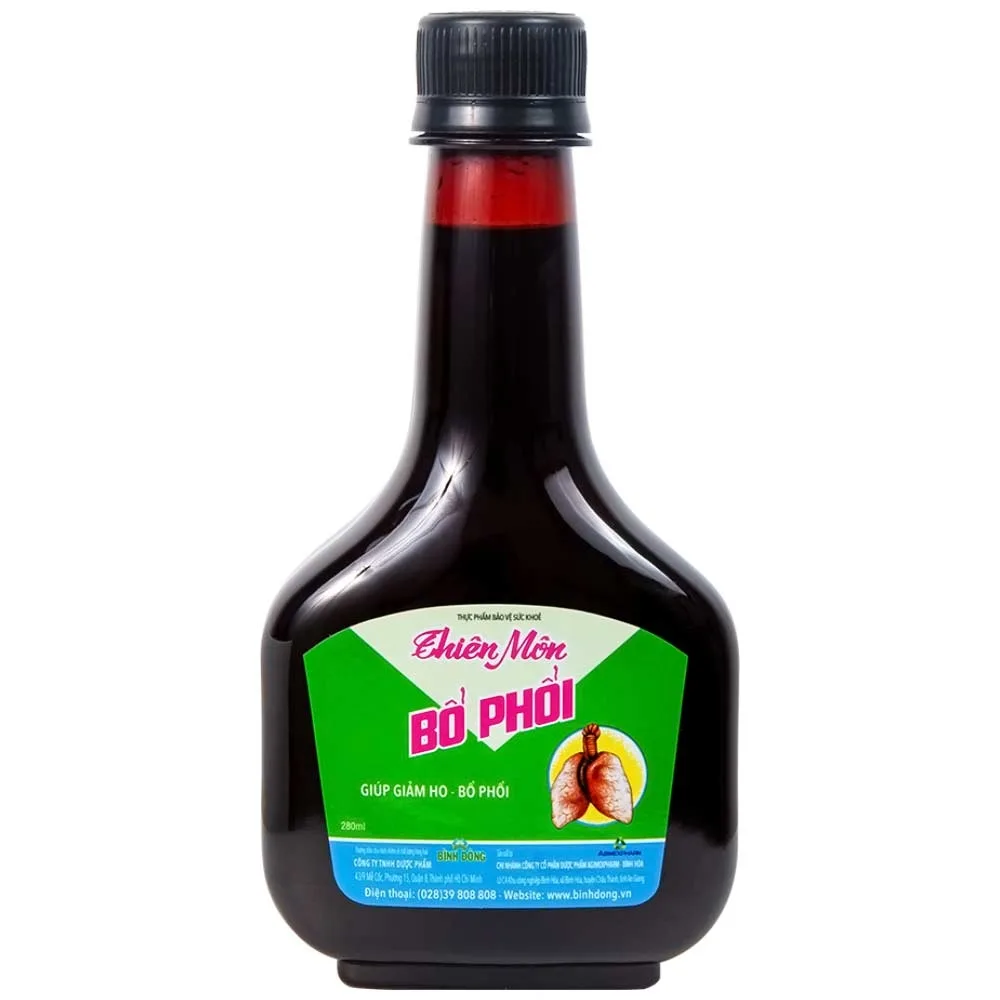 Hình ảnh Dung dịch Thiên Môn Bổ Phổi Bình Đông giúp giảm ho, bổ phổi (280ml)