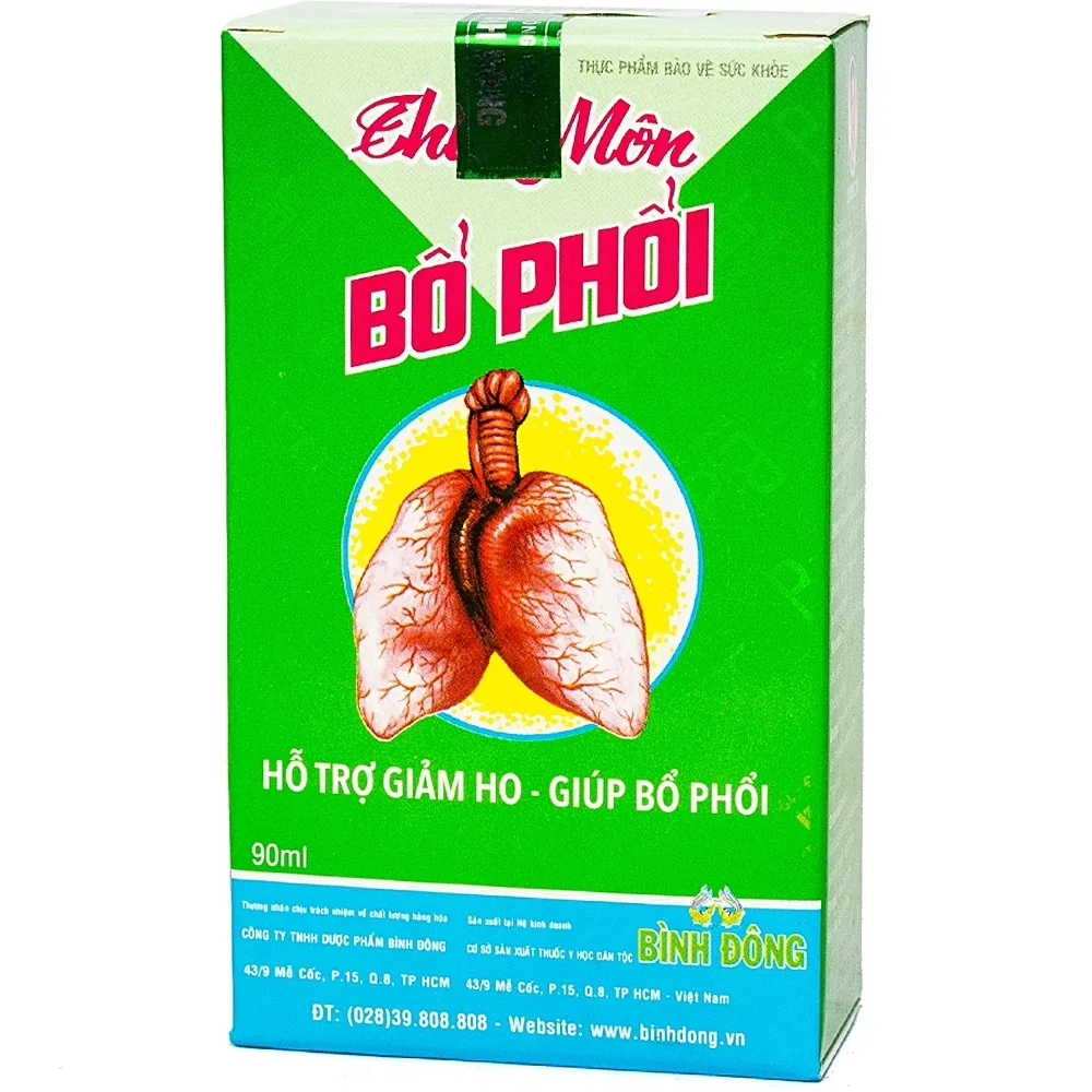 Hình ảnh Dung dịch Thiên Môn Bổ Phổi Bình Đông giúp giảm ho, bổ phổi (90ml)