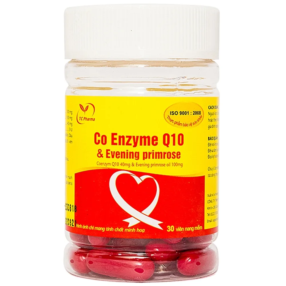 Hình ảnh Viên uống Co Enzyme Q10 & Evening primrose Thành Công hỗ trợ chức năng tim mạch (30 viên)