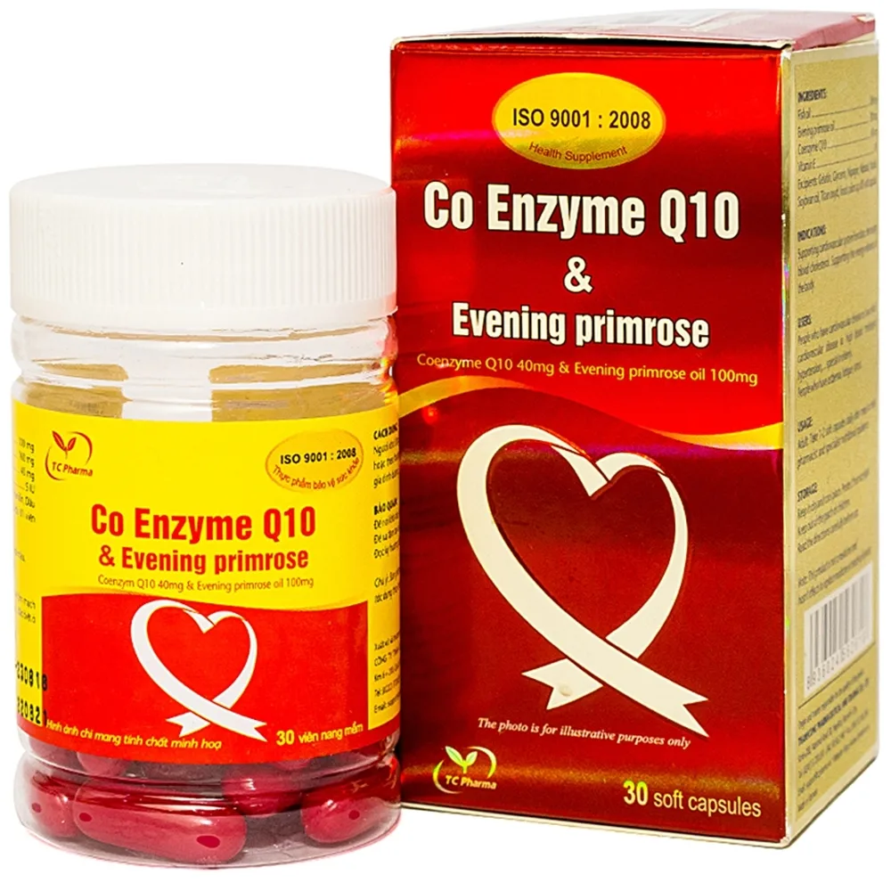 Hình ảnh Viên uống Co Enzyme Q10 & Evening primrose Thành Công hỗ trợ chức năng tim mạch (30 viên)
