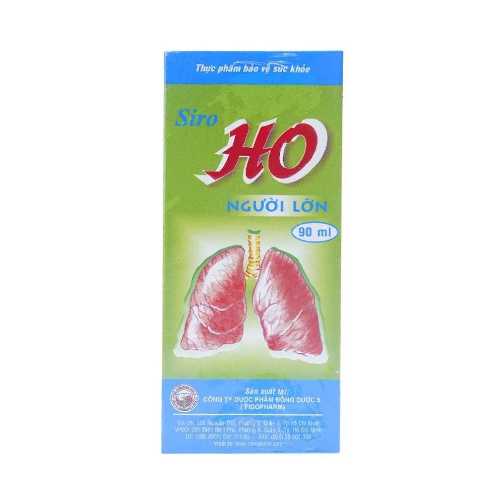 Hình ảnh Siro Ho Người Lớn FidoPharm giúp thanh phế, giảm ho (90ml)
