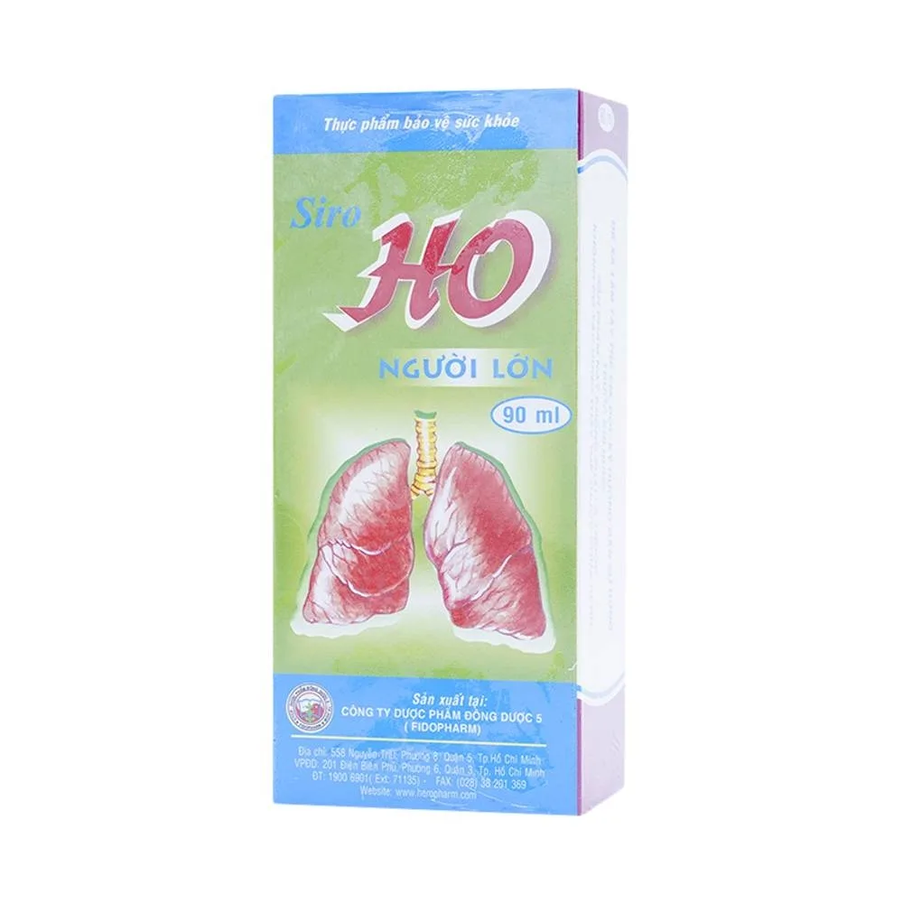 Hình ảnh Siro Ho Người Lớn FidoPharm giúp thanh phế, giảm ho (90ml)
