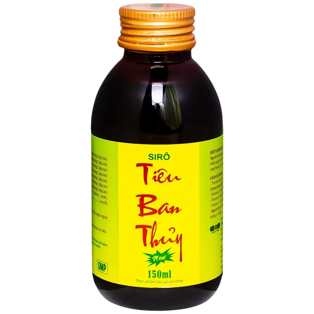 Hình ảnh Siro Tiêu Ban Thủy Hoa Sen giúp thanh nhiệt giải độc, hỗ trợ giảm dị ứng (150ml)