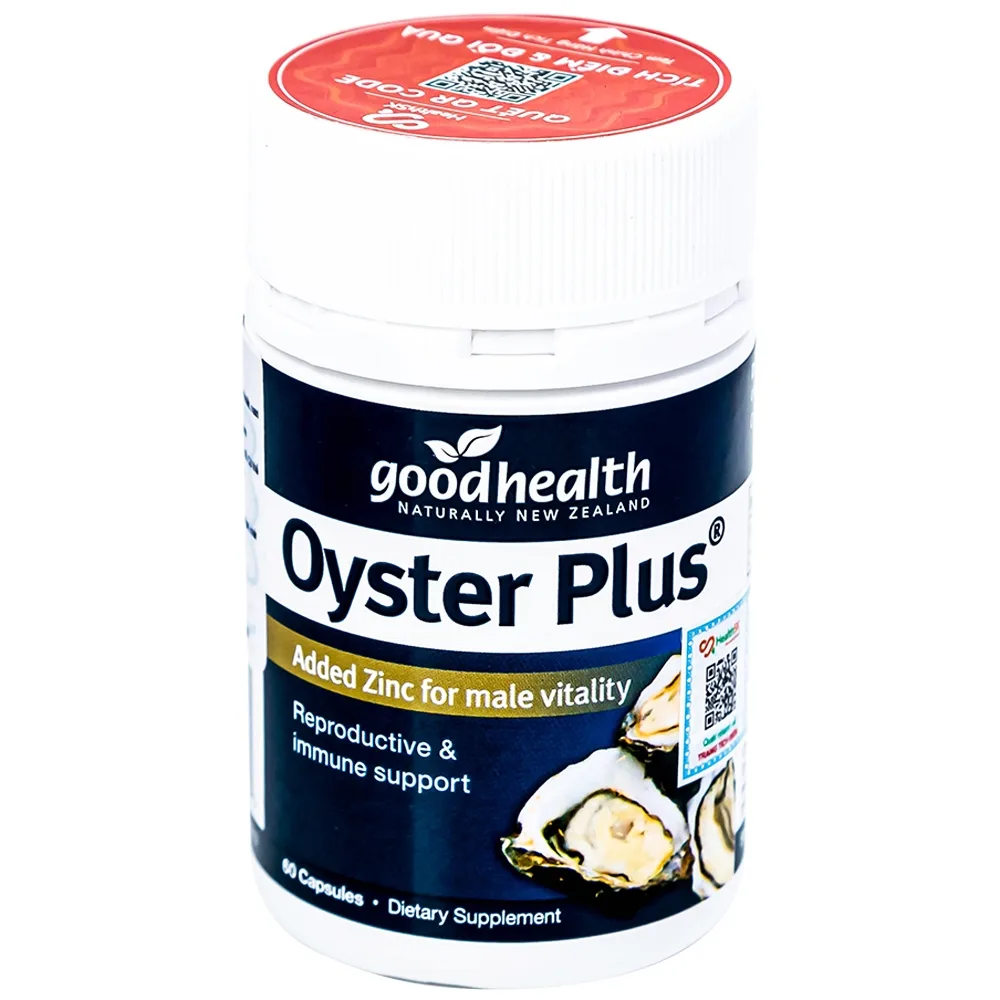Hình ảnh Viên uống Oyster Plus Goodhealth hỗ trợ tăng cường sinh lực, tăng cường đề kháng cho nam giới (60 viên)