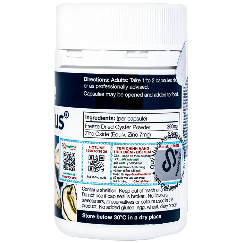 Hình ảnh Viên uống Oyster Plus Goodhealth hỗ trợ tăng cường sinh lực, tăng cường đề kháng cho nam giới (60 viên)