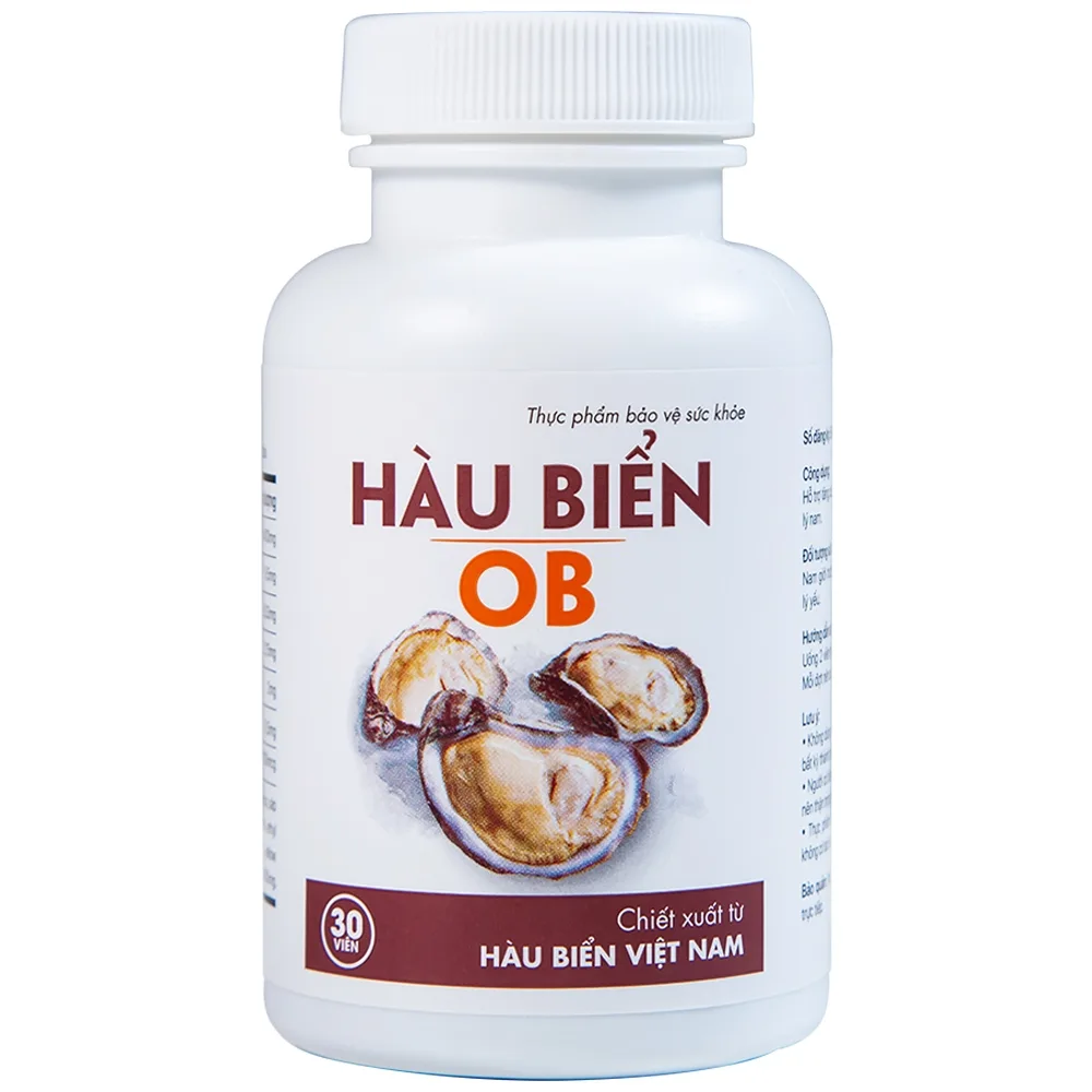 Hình ảnh Tinh chất hàu biển OB Phil Inter Pharma hỗ trợ tăng cường sinh lực, cải thiện sinh lý nam (30 viên)