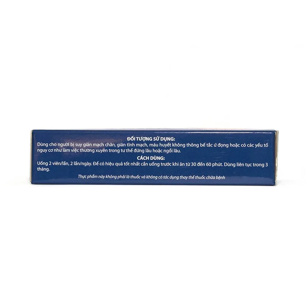 Hình ảnh Viên uống Tĩnh Mạch Khang Phương Đông giúp tăng tính bền vững của thành mạch máu (3 vỉ x 10 viên)