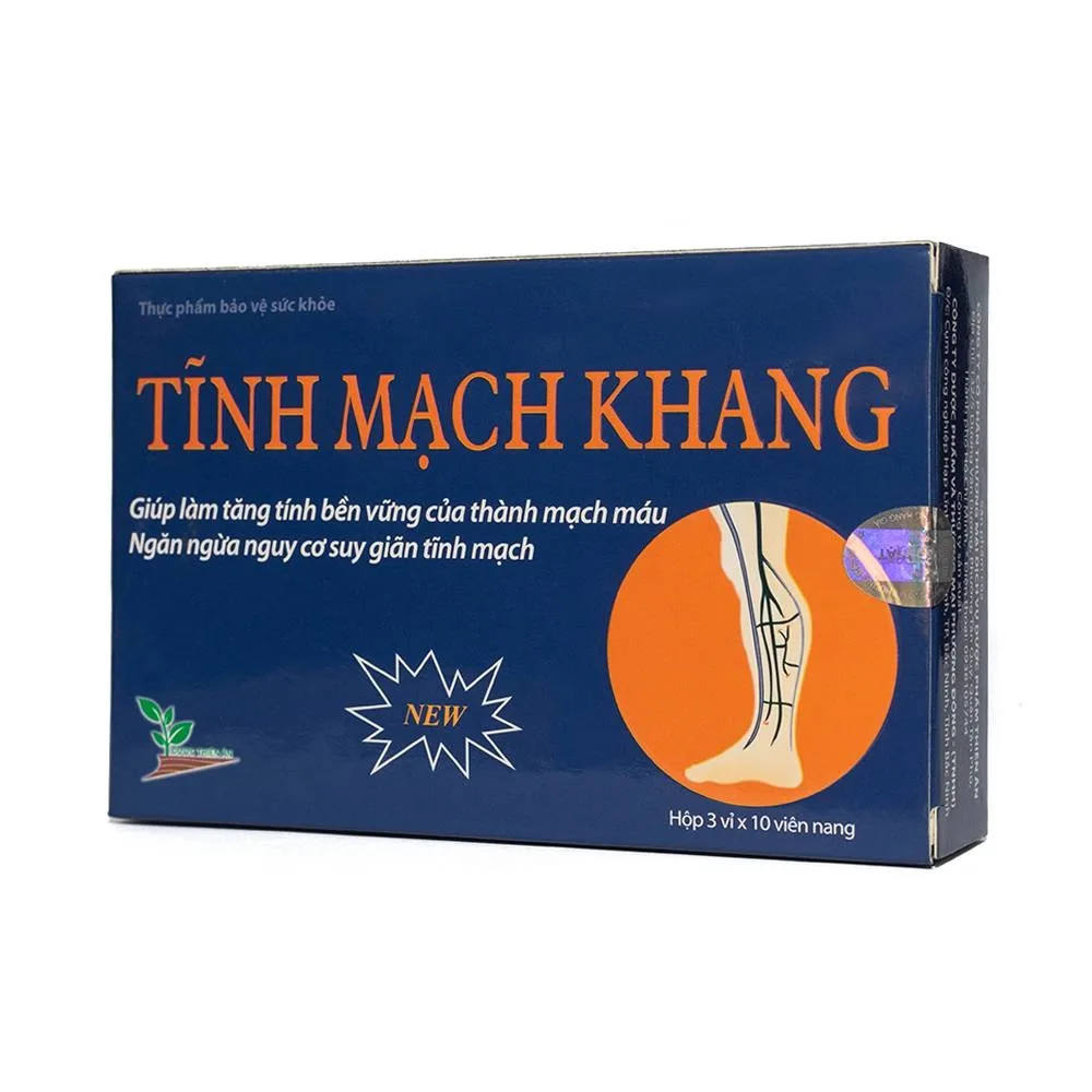 Hình ảnh Viên uống Tĩnh Mạch Khang Phương Đông giúp tăng tính bền vững của thành mạch máu (3 vỉ x 10 viên)