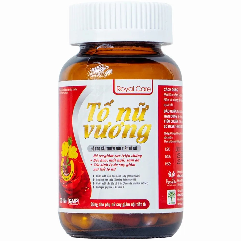 Hình ảnh Viên uống Tố Nữ Vương Royal Care hỗ trợ cải thiện nội tiết tố nữ (30 viên)