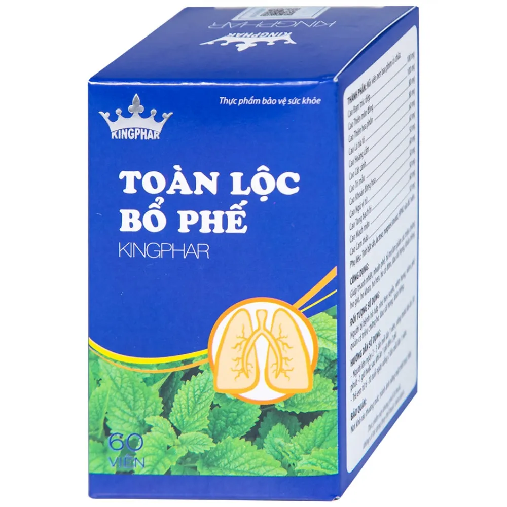 Hình ảnh Viên uống Toàn Lộc Bổ Phế Kingphar giúp thanh nhiệt, nhuận phế (60 viên)