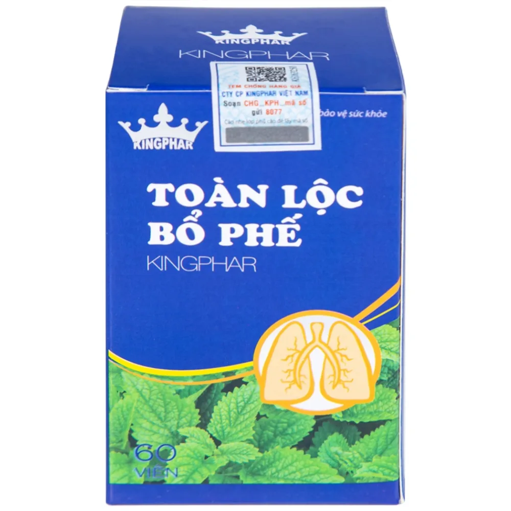 Hình ảnh Viên uống Toàn Lộc Bổ Phế Kingphar giúp thanh nhiệt, nhuận phế (60 viên)