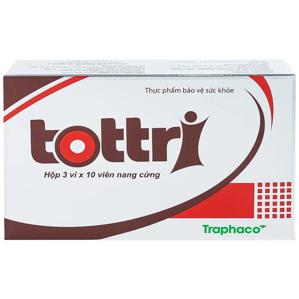 Hình ảnh Viên uống Tottri Traphaco hỗ trợ làm co các búi trĩ (3 vỉ x 10 viên)