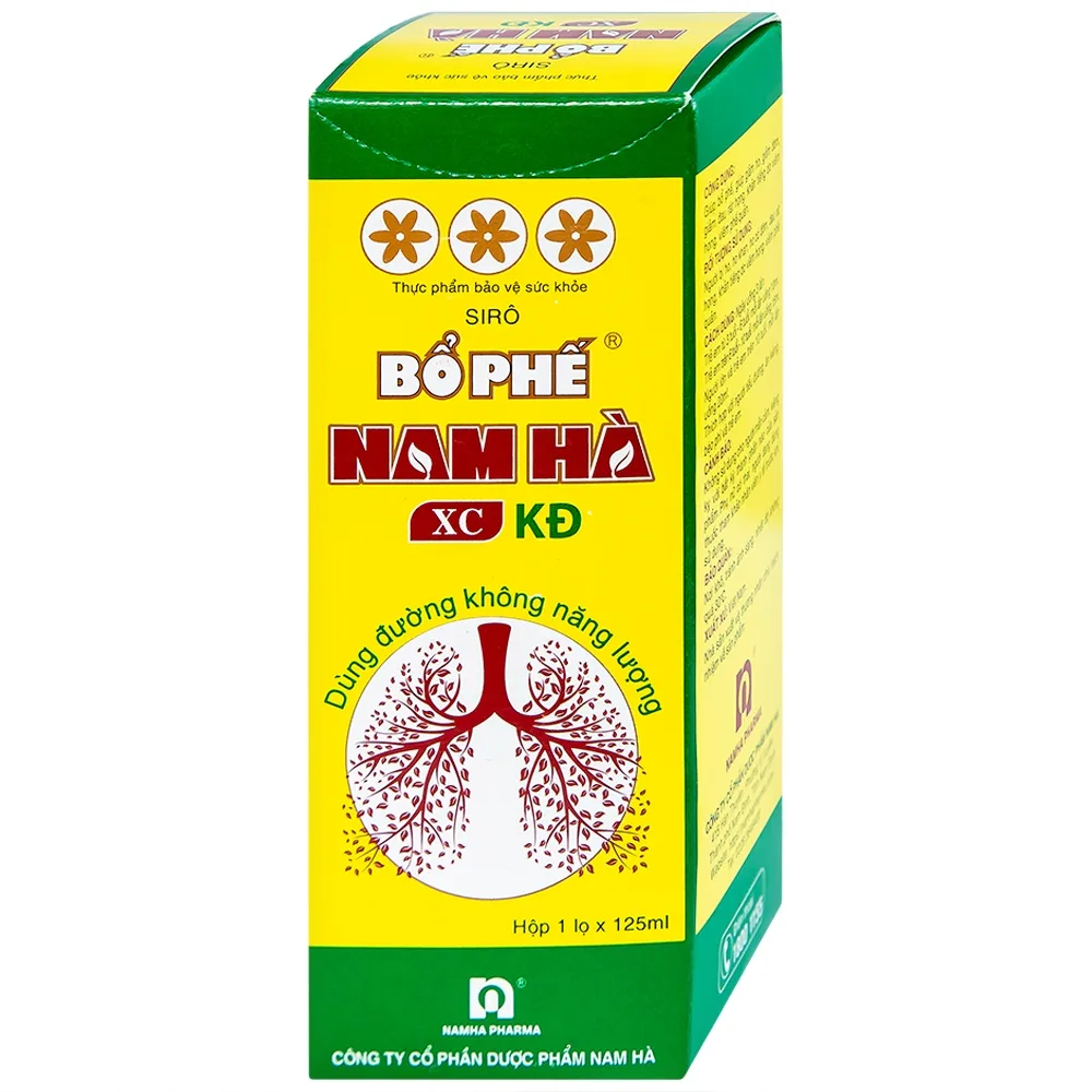 Hình ảnh Siro Bổ Phế Nam Hà XC KĐ giúp giảm ho, giảm đờm (125ml)