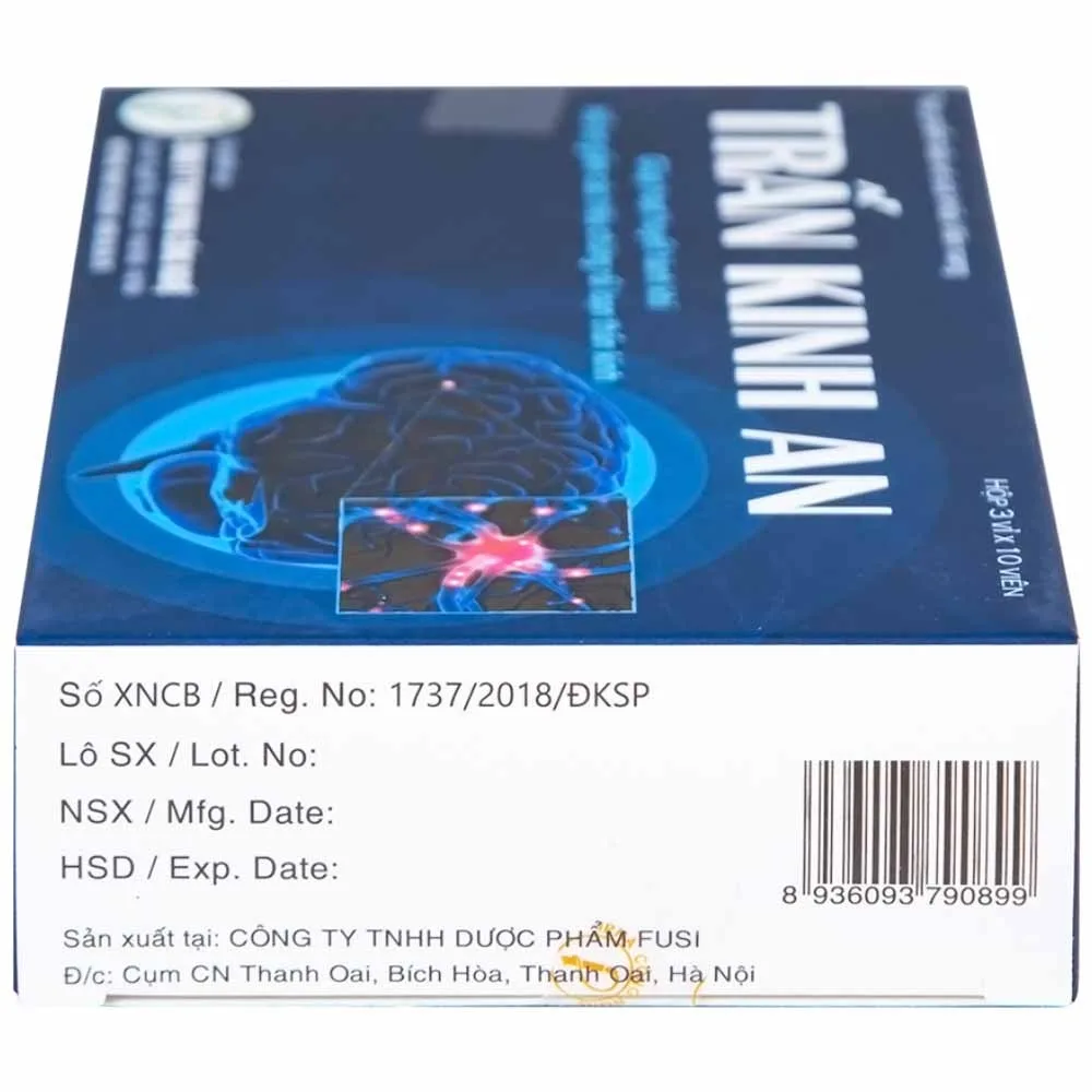Hình ảnh Viên uống Trấn Kinh An IPHA giúp hoạt huyết hành khí, giảm các triệu chứng rối loạn thần kinh (3 vỉ x 10 viên)