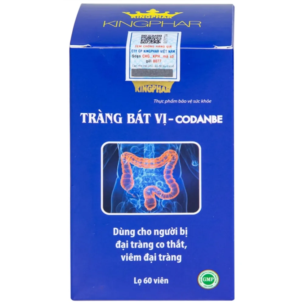 Hình ảnh Viên uống Tràng Bát Vị-Codanbe Kingphar dùng cho người bị đại tràng co thắt, viêm đại tràng (60 viên)