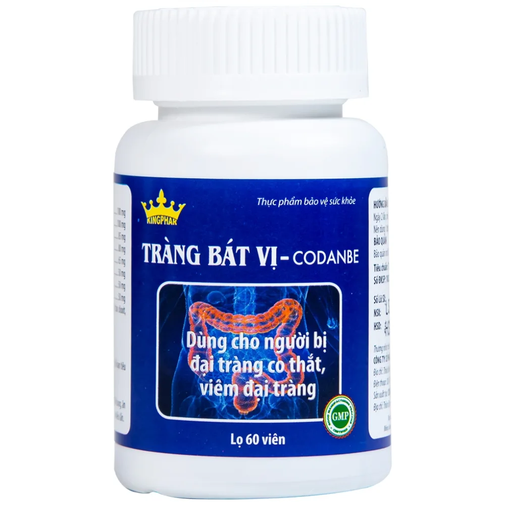 Hình ảnh Viên uống Tràng Bát Vị-Codanbe Kingphar dùng cho người bị đại tràng co thắt, viêm đại tràng (60 viên)