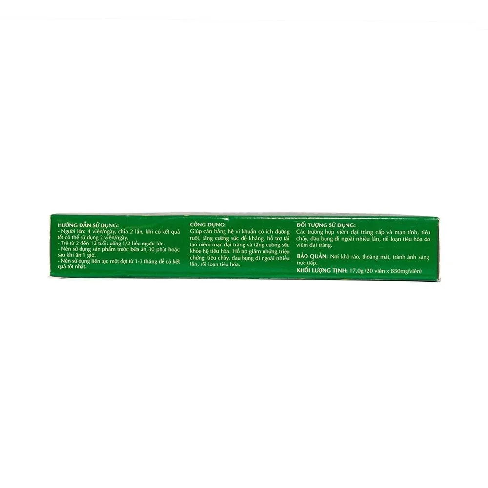 Hình ảnh Viên uống Tràng Phục Linh Thái Minh hỗ trợ cho viêm đại tràng (2 vỉ x 10 viên)