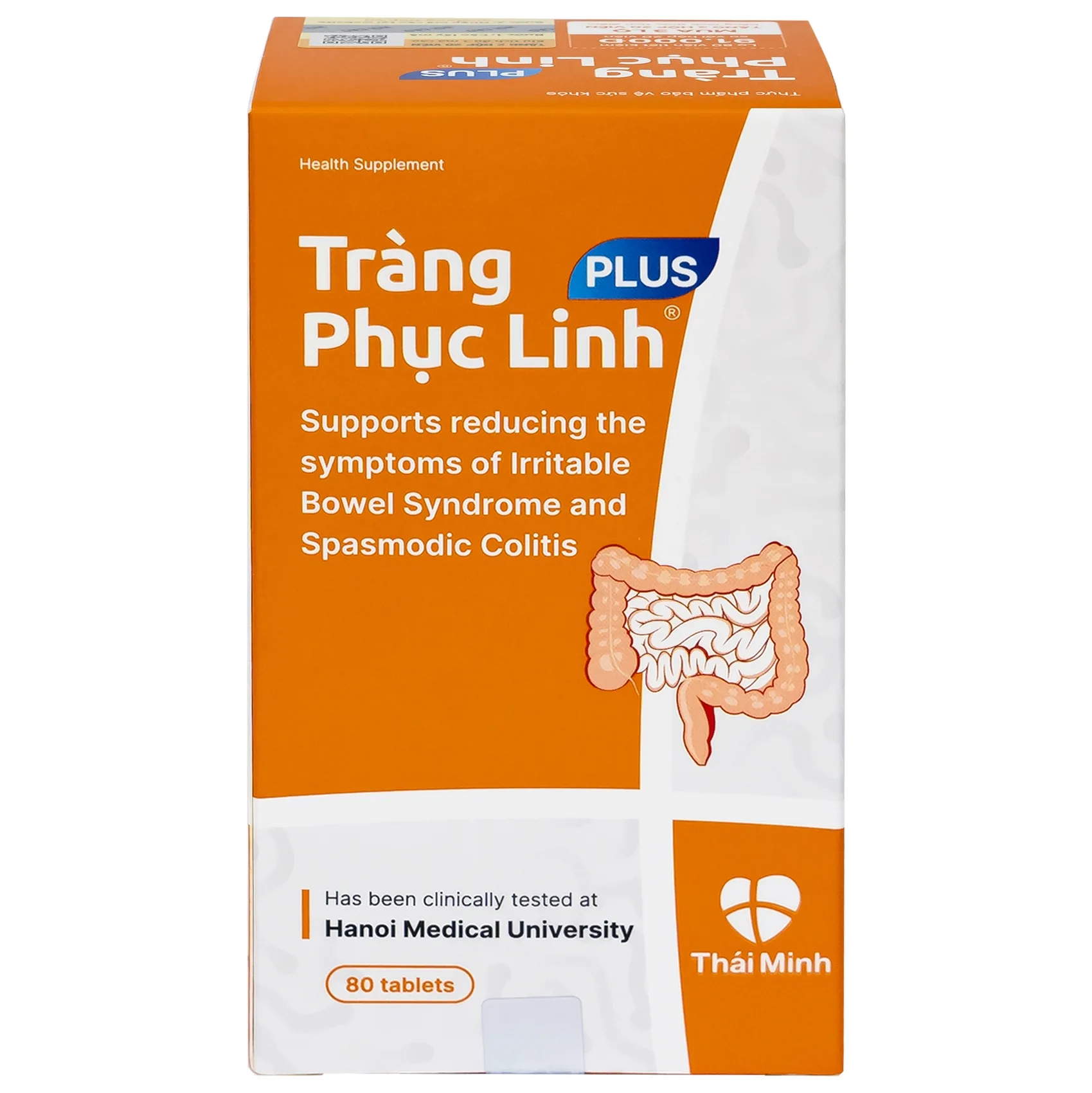 Hình ảnh Viên uống Tràng Phục Linh Plus Thái Minh hỗ trợ giảm các triệu chứng của hội chứng ruột kích thích (80 viên)