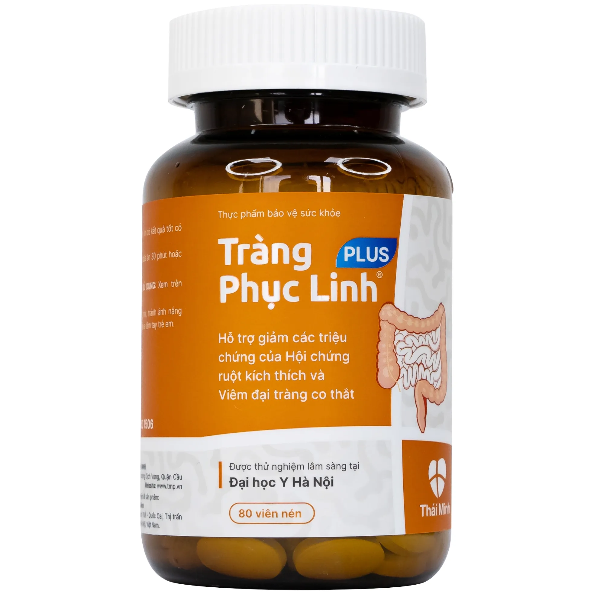 Hình ảnh Viên uống Tràng Phục Linh Plus Thái Minh hỗ trợ giảm các triệu chứng của hội chứng ruột kích thích (80 viên)