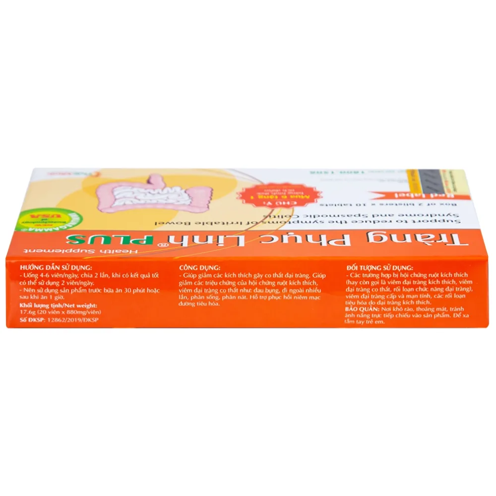 Hình ảnh Viên uống Tràng Phục Linh Plus Thái Minh hỗ trợ giảm các triệu chứng của hội chứng ruột (2 vỉ x 10 viên)
