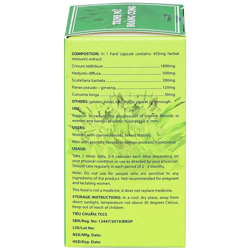 Hình ảnh Viên uống Trinh Nữ Hoàng Cung Dolexphar hỗ trợ giảm sự tiến triển của u xơ tử cung (60 viên)