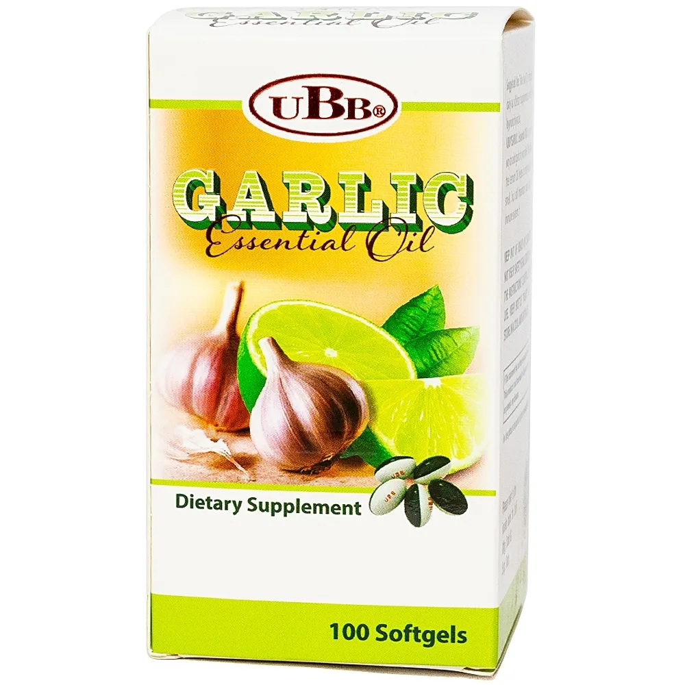 Hình ảnh Viên tinh dầu tỏi Garlic Essential Oil UBB hỗ trợ ngừa cảm cúm, ăn không tiêu (100 viên)