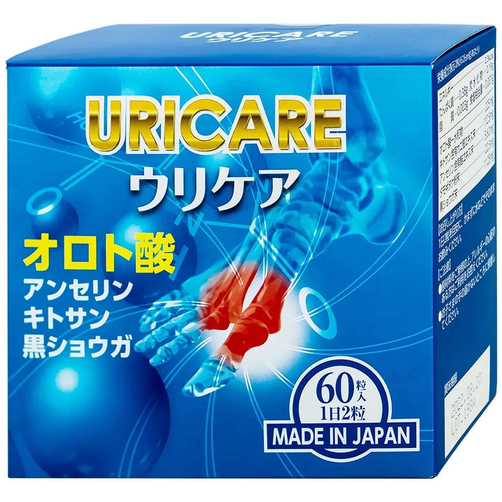 Hình ảnh Viên uống Uricare Jpanwell giúp giảm axit uric trong máu (60 viên)