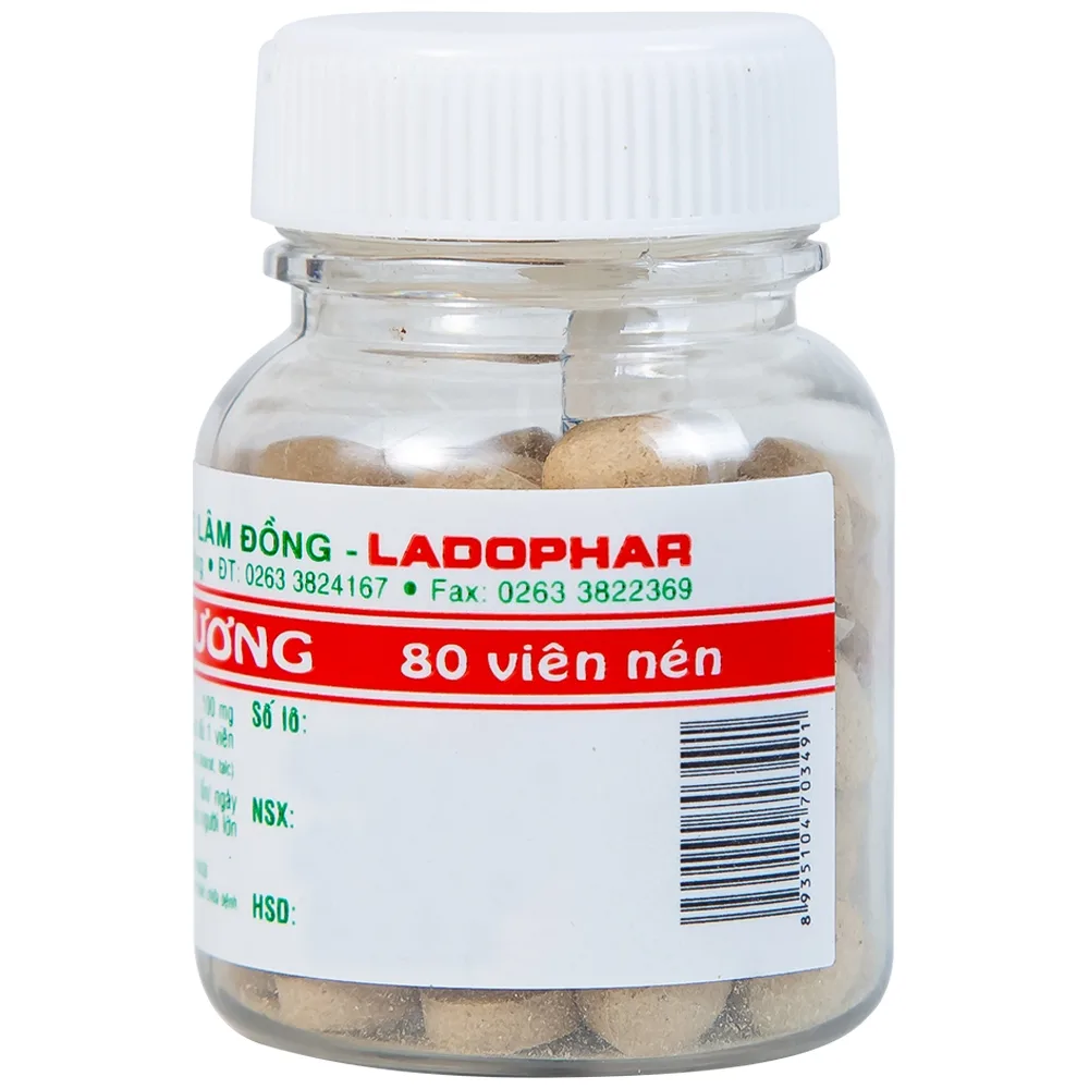 Hình ảnh Viên uống Vân Mộc Hương Ladophar hỗ trợ giảm các triệu chứng rối loạn tiêu hóa (80 viên)