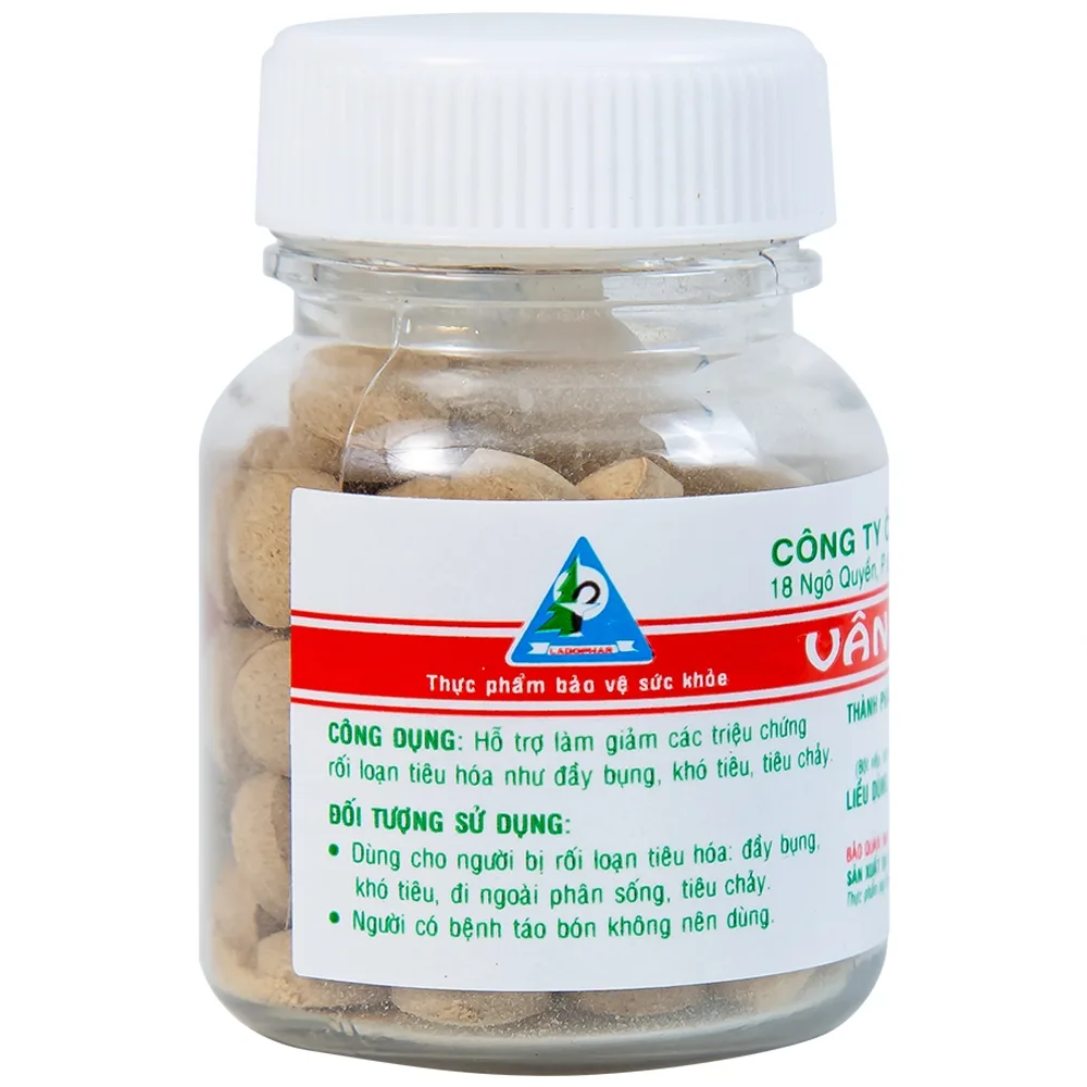Hình ảnh Viên uống Vân Mộc Hương Ladophar hỗ trợ giảm các triệu chứng rối loạn tiêu hóa (80 viên)