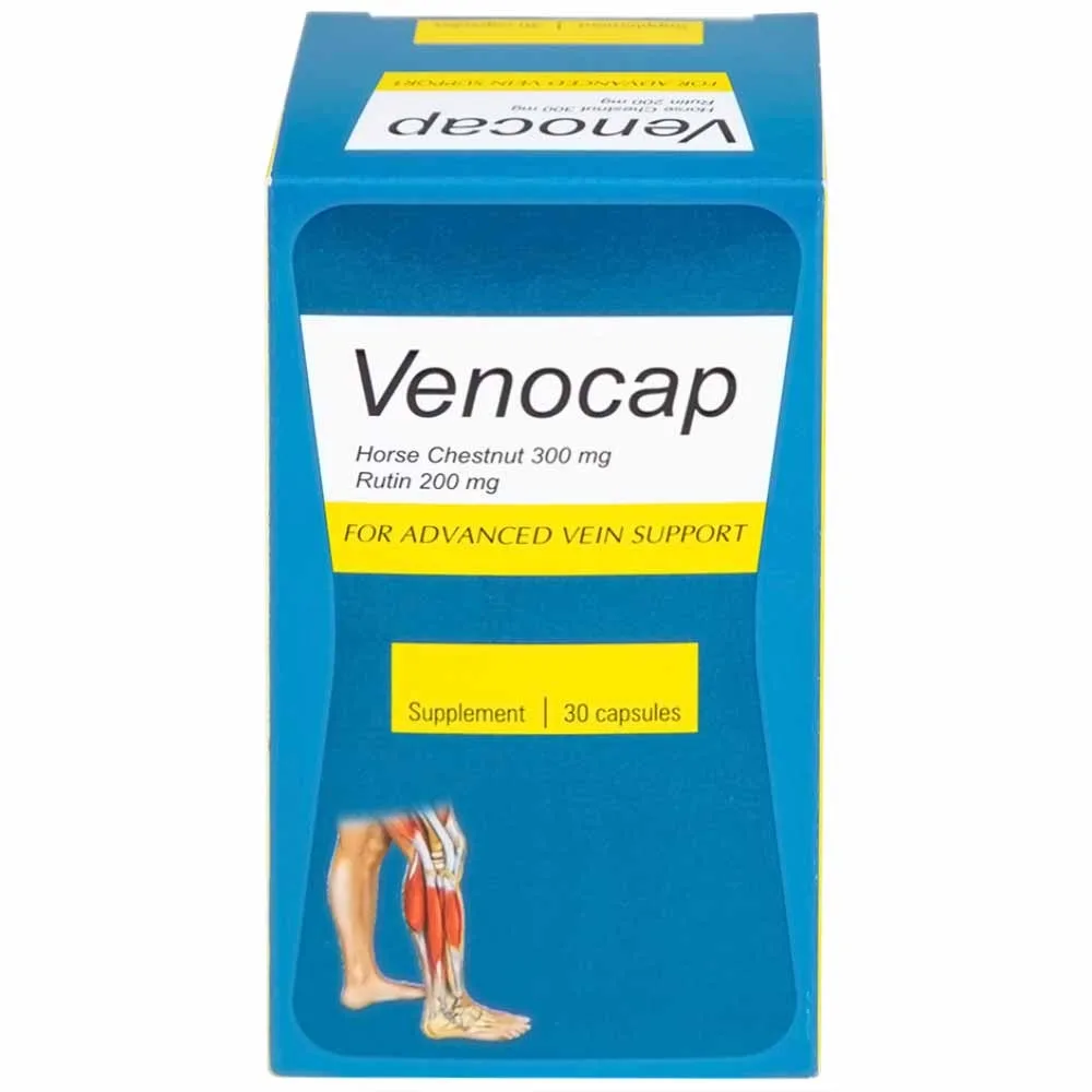 Hình ảnh Viên uống Venocap Global Pharm giúp cải thiện các triệu chứng suy giãn tính mạch (30 viên)