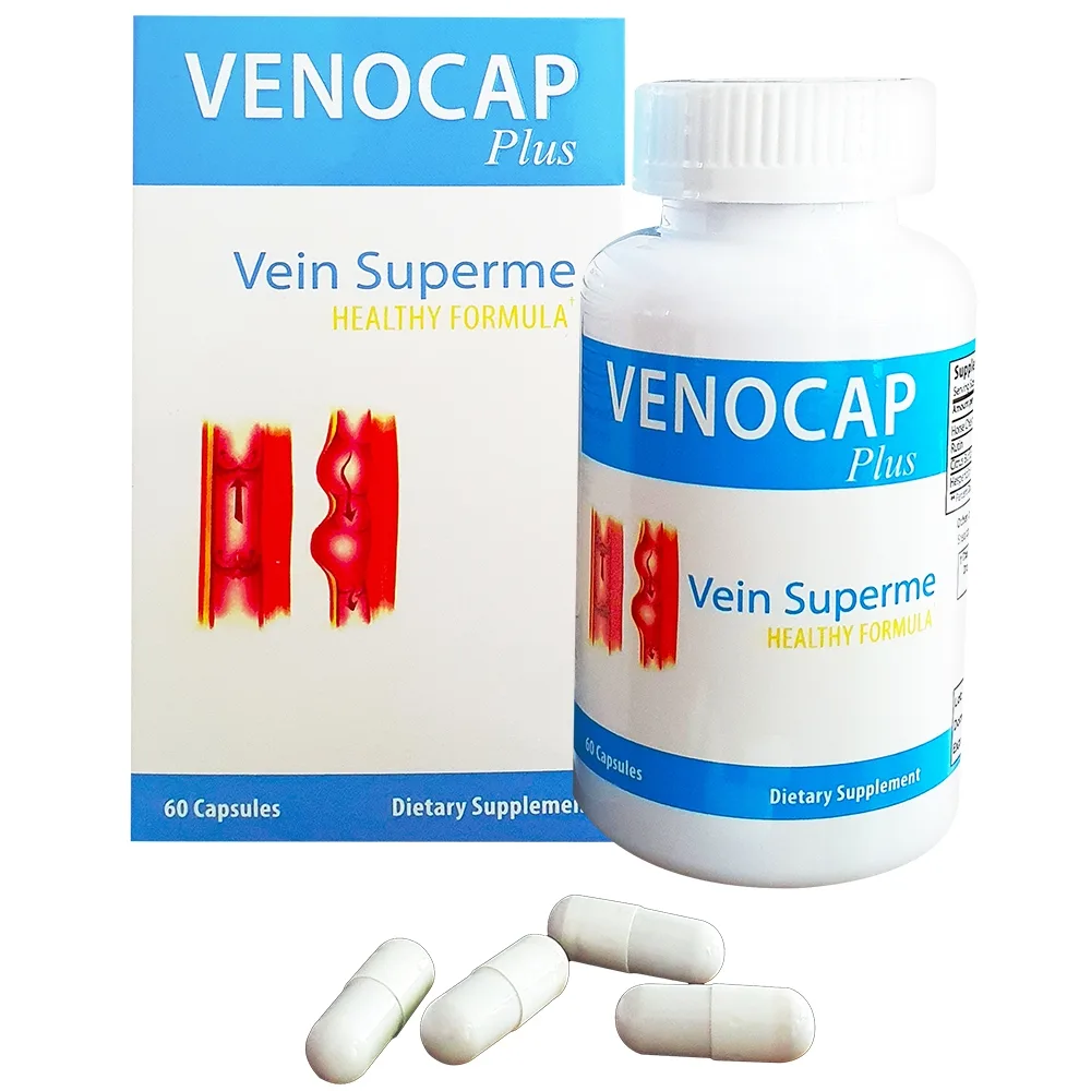 Hình ảnh Viên uống Venocap Plus Nature Gift LLC hỗ trợ tăng cường sức bền thành mạch (60 viên)
