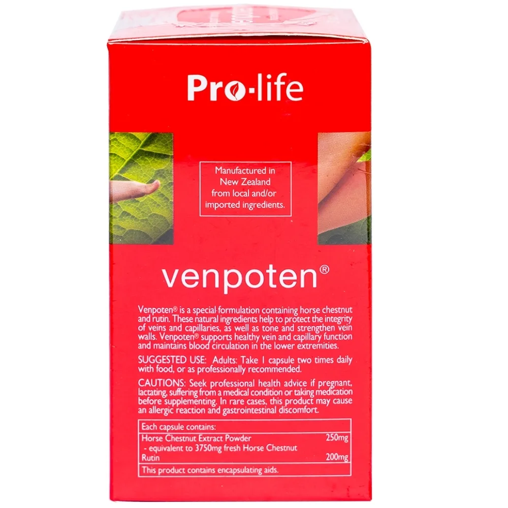 Hình ảnh Viên uống Venpoten Pro-life hỗ trợ làm tăng trương lực tĩnh mạch (30 viên)