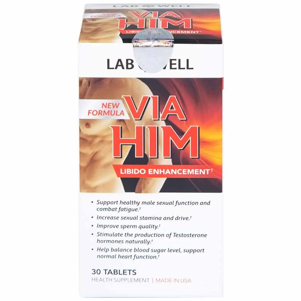 Hình ảnh Viên uống Via Him Lab Well bồi bổ sức khỏe, tăng cường sinh lực và khả năng sinh lý ở nam giới (30 viên)