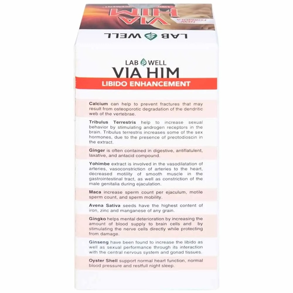 Hình ảnh Viên uống Via Him Lab Well bồi bổ sức khỏe, tăng cường sinh lực và khả năng sinh lý ở nam giới (30 viên)