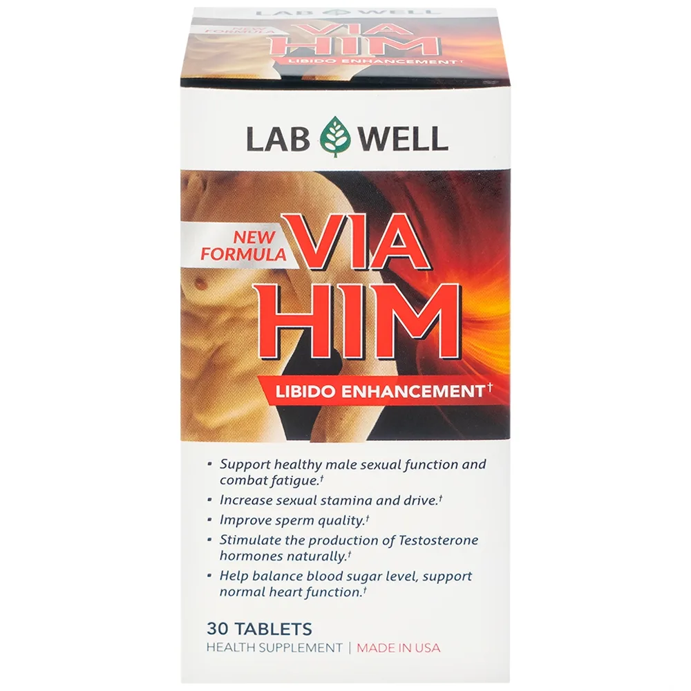 Hình ảnh Viên uống Via Him Lab Well bồi bổ sức khỏe, tăng cường sinh lực và khả năng sinh lý ở nam giới (30 viên)