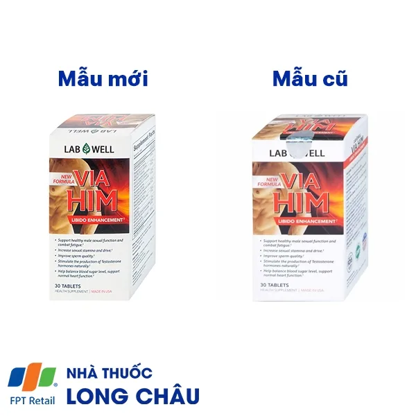 Hình ảnh Viên uống Via Him Lab Well bồi bổ sức khỏe, tăng cường sinh lực và khả năng sinh lý ở nam giới (30 viên)
