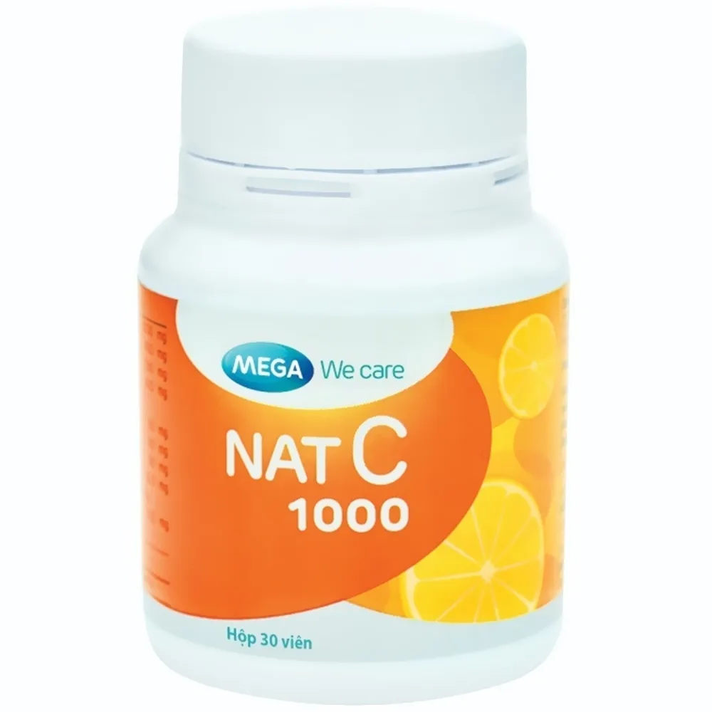Hình ảnh Viên uống Nat C 1000 cung cấp vitamin C cho cơ thể, tăng cường sức đề kháng (30 viên)