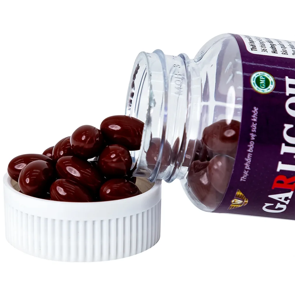 Hình ảnh Viên dầu tỏi đen Garlics Oil VTV hỗ trợ tăng cường sức đề kháng (60 viên)
