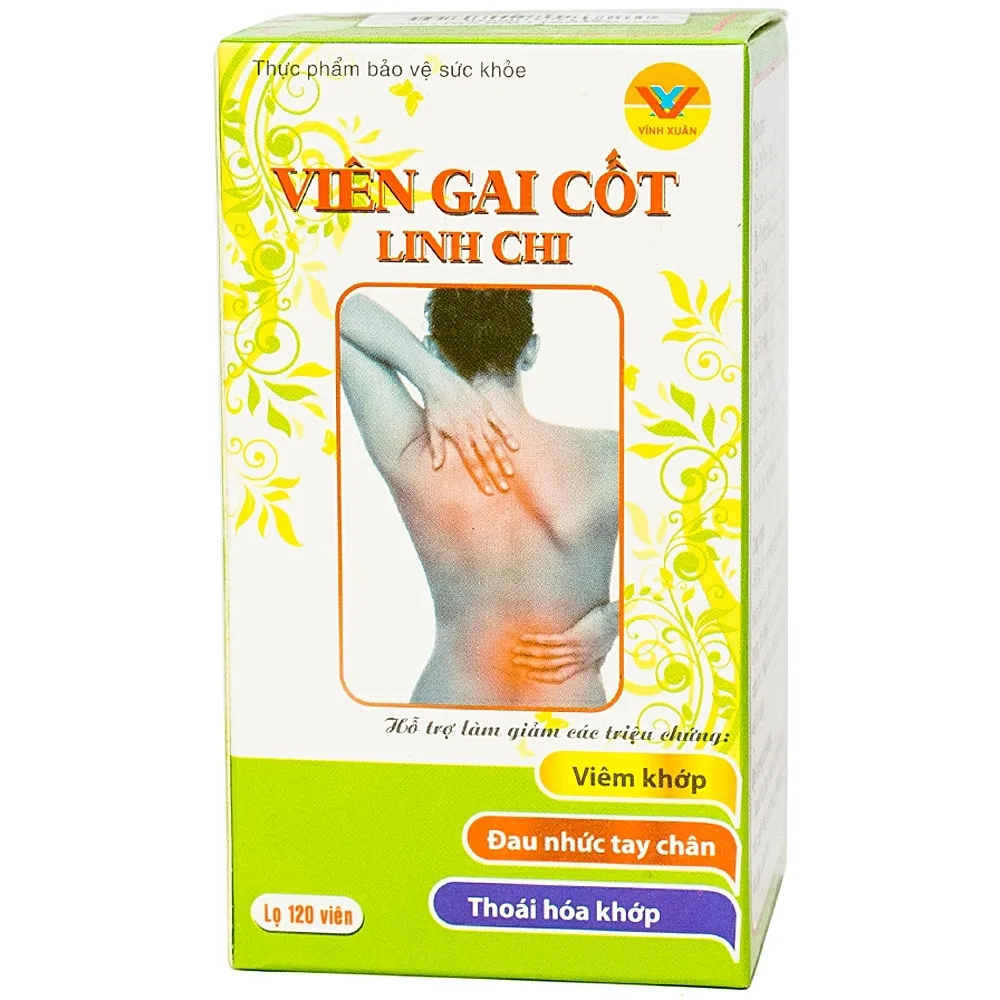 Hình ảnh Viên Gai Cốt Linh Chi Vĩnh Xuân hỗ trợ giảm các triệu chứng viêm khớp, đau nhức tay chân (120 viên)