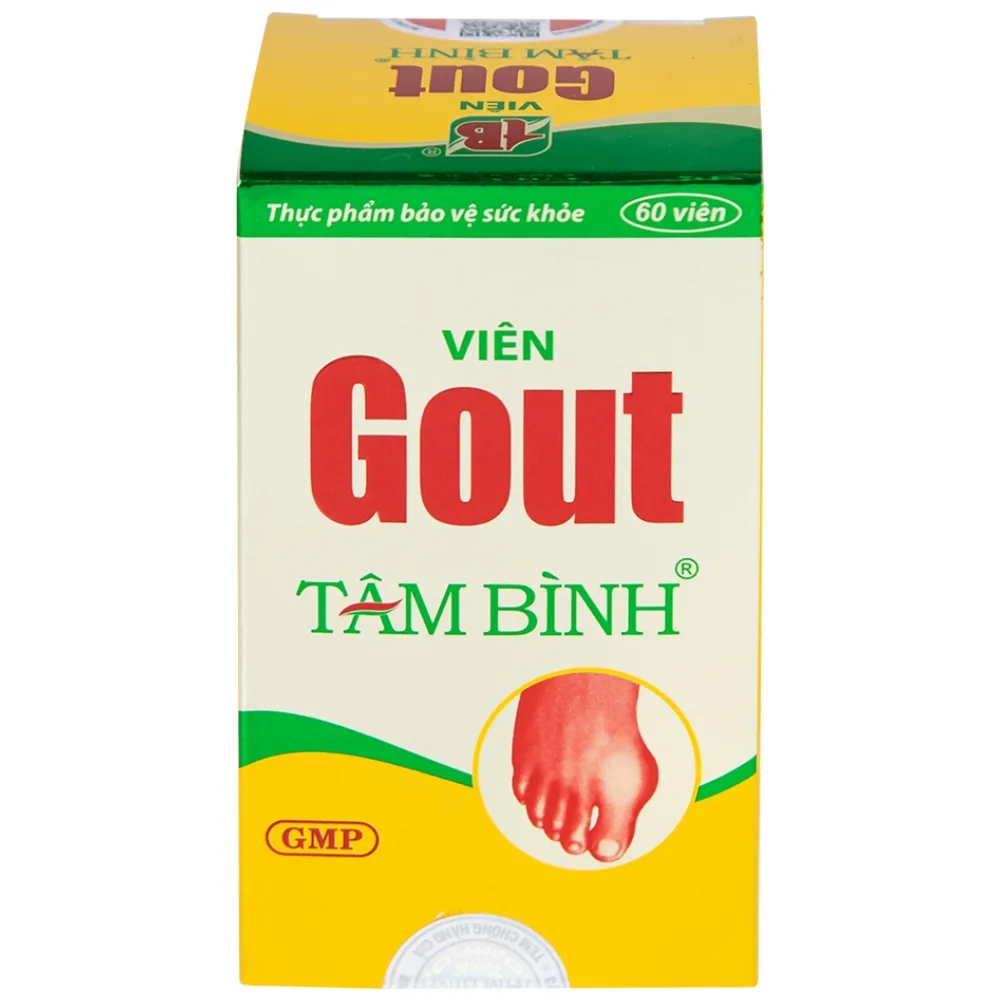 Hình ảnh Viên Gout Tâm Bình hỗ trợ giảm triệu chứng đau do gút (60 viên)