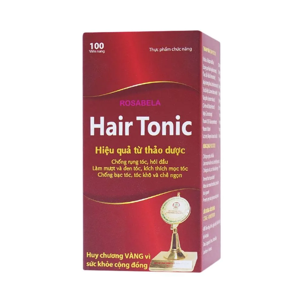 Hình ảnh Viên uống Hair Tonic Rosabela chống rụng tóc, hói đầu (100 viên)
