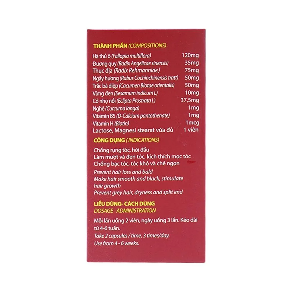Hình ảnh Viên uống Hair Tonic Rosabela chống rụng tóc, hói đầu (100 viên)