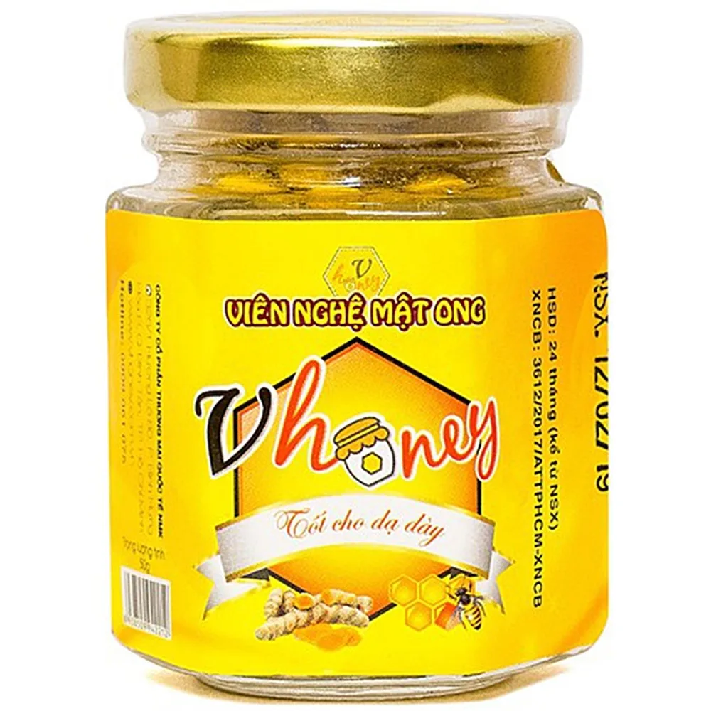 Hình ảnh Viên nghệ mật ong Vhoney tốt cho dạ dày (150g)