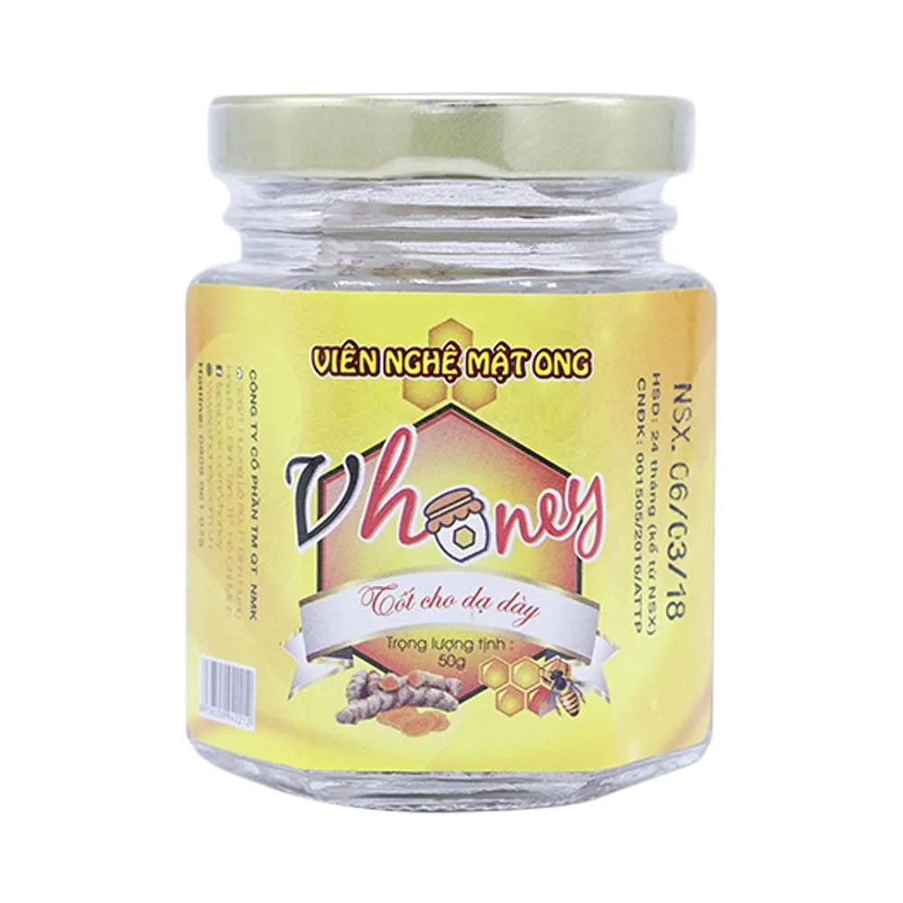 Hình ảnh Viên nghệ mật ong Vhoney tốt cho dạ dày (50g)