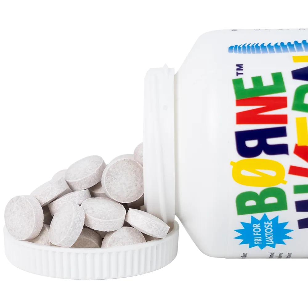 Hình ảnh Viên nhai Borne Mineral New Nordic hỗ trợ phát triển xương, giúp tăng chiều cao, tăng đề kháng (120 viên)