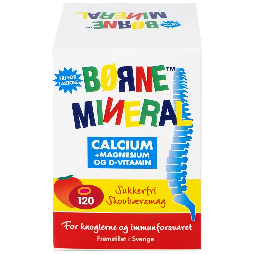 Hình ảnh Viên nhai Borne Mineral New Nordic hỗ trợ phát triển xương, giúp tăng chiều cao, tăng đề kháng (120 viên)
