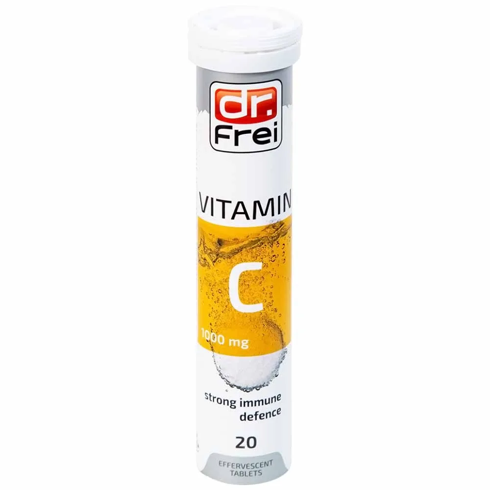 Hình ảnh Viên sủi Vitamin C 1000mg Dr. Frei tăng cường sức đề kháng cho cơ thể, hỗ trợ chống oxy hóa (20 viên)